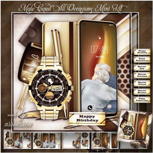 Male Card All Occasions Mini Kit