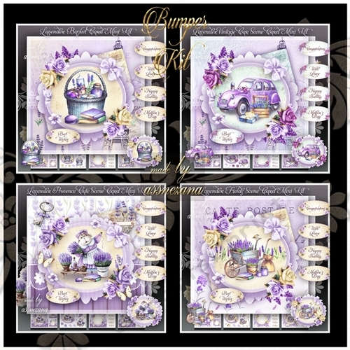 Bumper Kit of Lavender Provence Cards