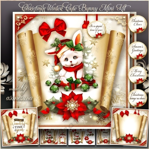 Christmas Winter Cute Bunny Mini Kit