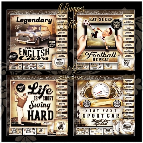 Bumper Kit Male Cards 4