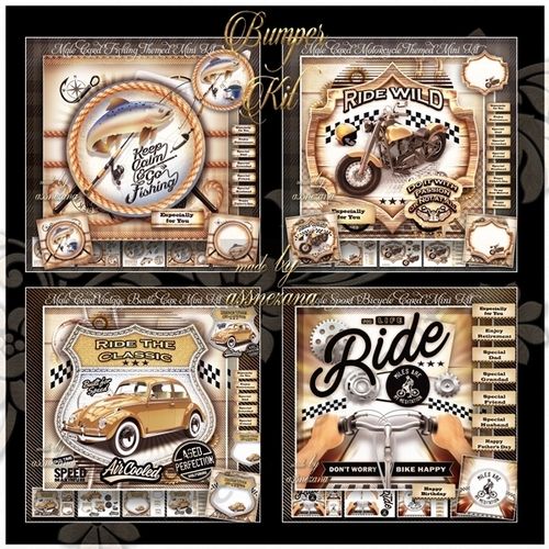 Bumper Kit Male Vintage Cards 5