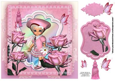 Cute Mini Pink for Kids Card Front