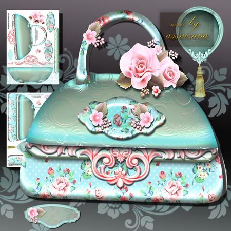 Soft Silky Floral Lady Bag