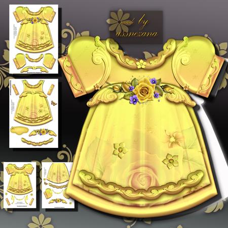Golden Baby Girl Dress