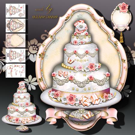 Beautiful Bright Vintage Cake