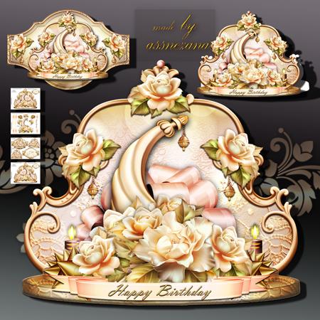 Beautiful Present Gift with Vintage Roses