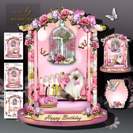Lovely Arbor with Soft Roses