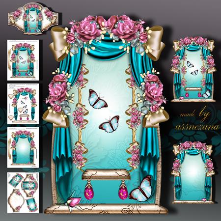 Beautiful Window with Draperies and Swing