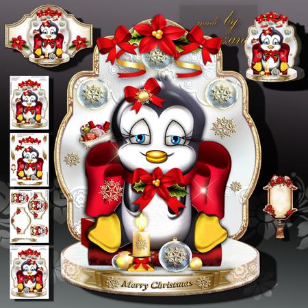 Cute Christmas Little Penguin