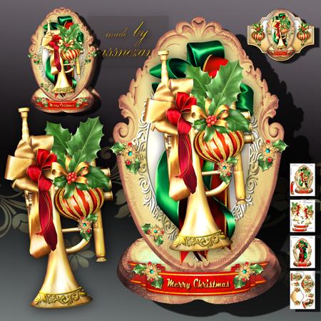 Christmas Trumpet Decoration