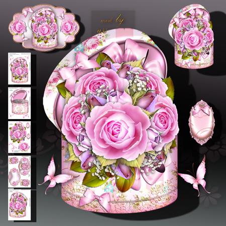 Beautiful Gift Box with Roses