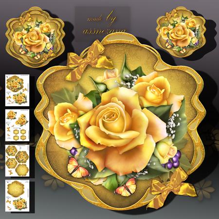 Yellow Vintage Roses