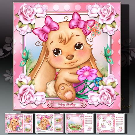 Cute Bunny Card Kit