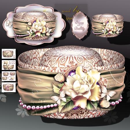 Luxury Vintage Cream Hat