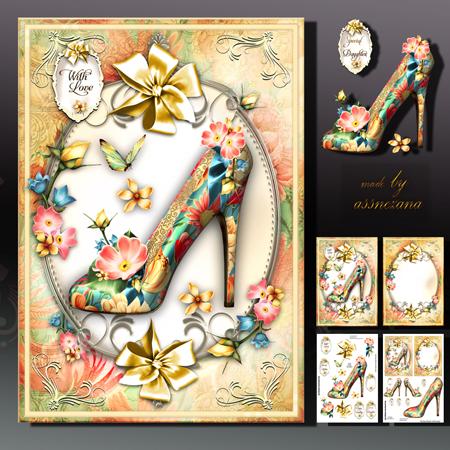 Yellow Flowers Fashion Ladies Shoes