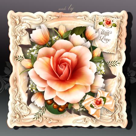 Vintage Soft Yellow Roses
