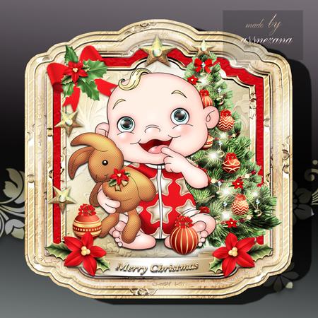 Merry Christmas Card for Kids