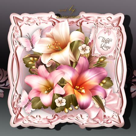 Soft Vintage Flowers Card Kit