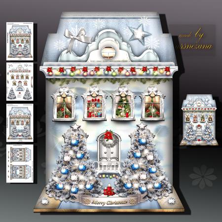 Winter Festive High Christmas House