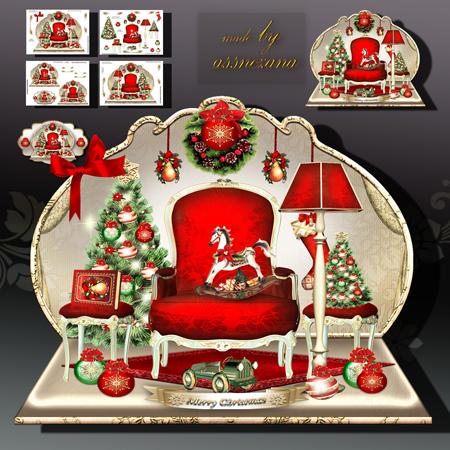 Festive Christmas Room