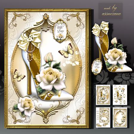 White Shoes for Lady Card Kit