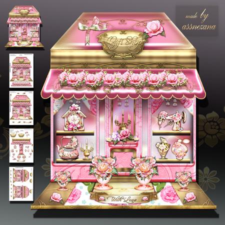 Vintage Gift Shop Card Kit