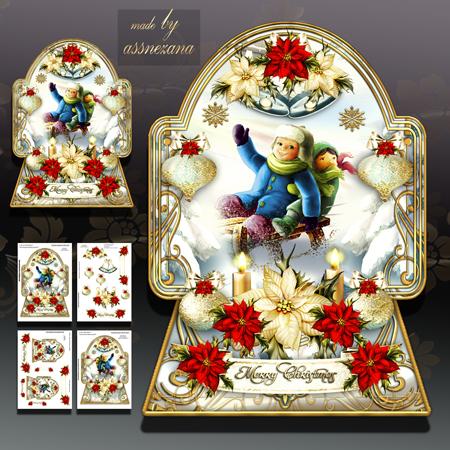 First Snow Christmas Card Kit