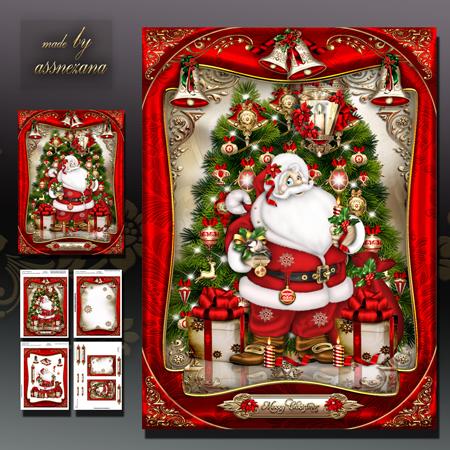 Christmas Festive Santa Claus with Gifts