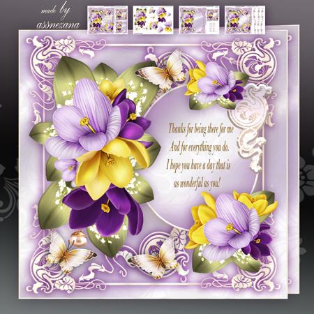 Vintage Crocus Bouquet for All Occasion Mini Kit