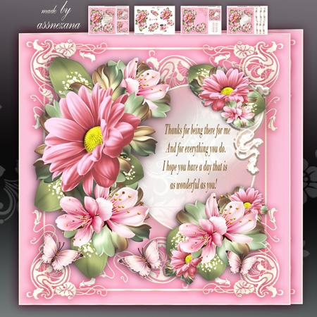 Pink Vintage Bouquet for All Occasion Mini Kit
