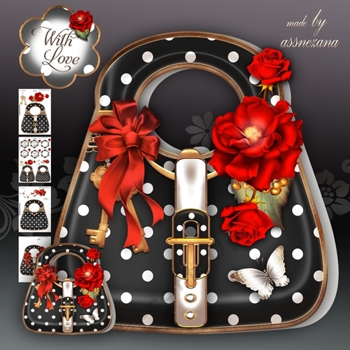 Polka Dot Handbag Card Mini Kit