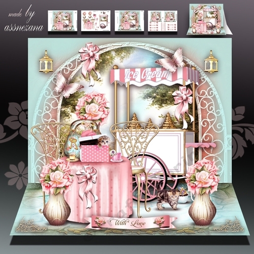 Pink Summer Garden Card Mini Kit