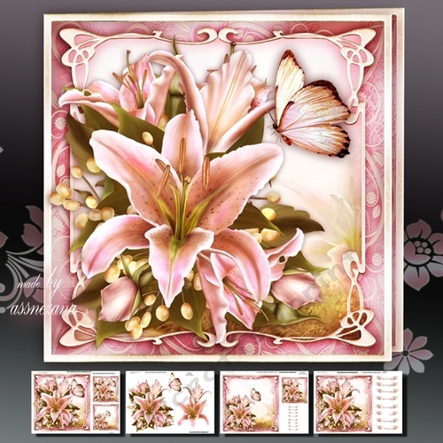 Pink Lilies Bouquet Mini Kit