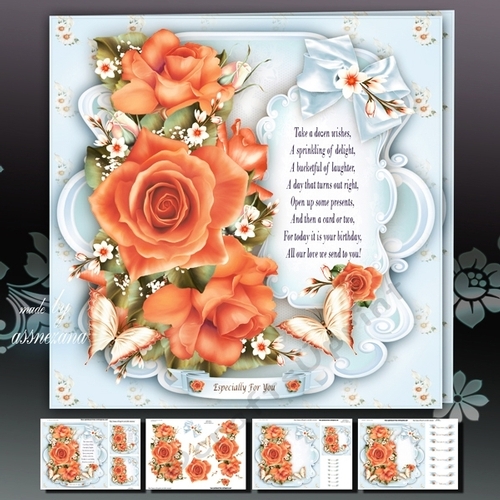 Orange Roses Bouquet Mini Kit