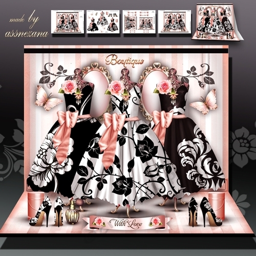 Vintage Boutique with Ladies Dresses