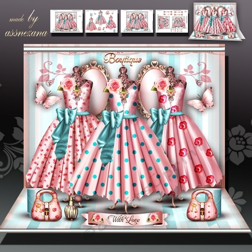Pink Vintage Boutique with Ladies Dresses