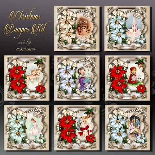 Christmas Bumper Kit with Poinsettias