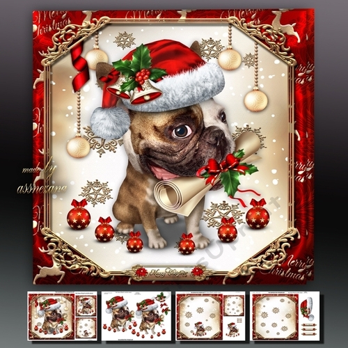 Christmas Puppy with Letter Mini Kit