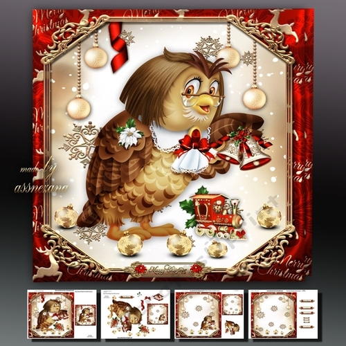 Cute Christmas Owl Mini Kit