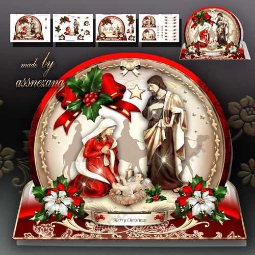Nativity Christmas Scene Card Mini Kit
