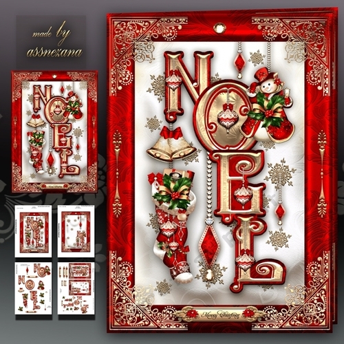 Christmas NOEL Card Mini Kit