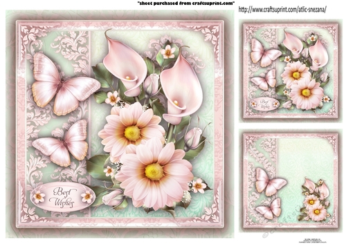 Vintage Pink Cream Bouquet for All Occasions Topper