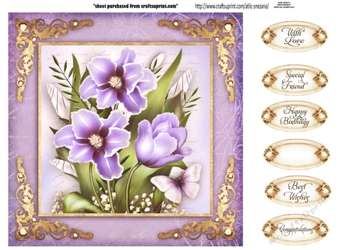 Topper Vintage Tulips for All Occasions