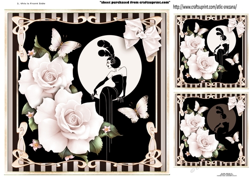 Topper Art Deco Lady