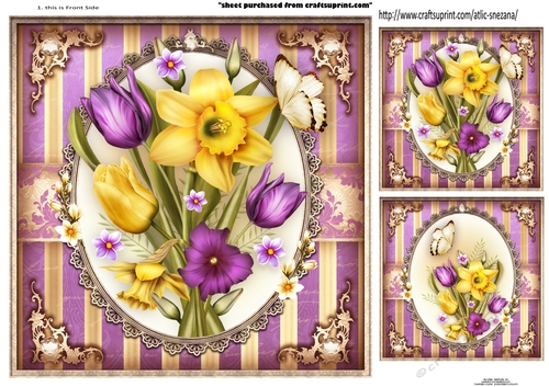 Topper Spring Daffodils Tulips Bouquet