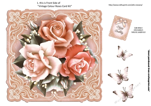 Topper Vintage Colour Roses
