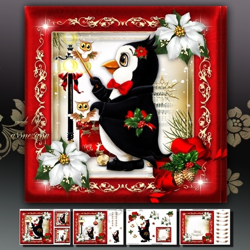 Christmas Singing Owls with Penguin Mini Kit