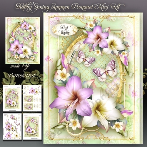 Shabby Spring Summer Bouquet Mini Kit