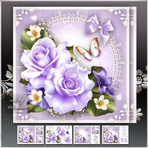 Violet Roses Mini Kit