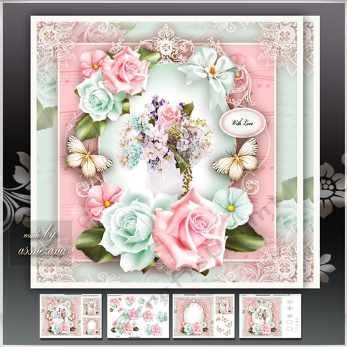 Pink Shabby Chic Bouquet Mini Kit
